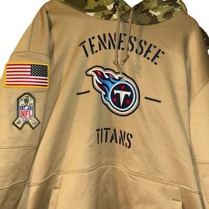 Nike Nfl Tennessee Titans Salute to Service Hoodie Hoody Sweatshirt XL military